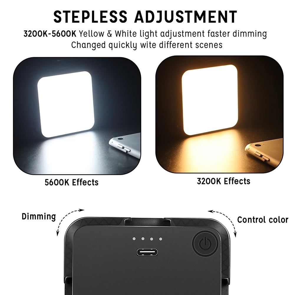 Bakeey W64 2000mAh Stepless Adjustable Fill light Video Conference Lighting Mobile Phone Camera Computer Live Photography Light