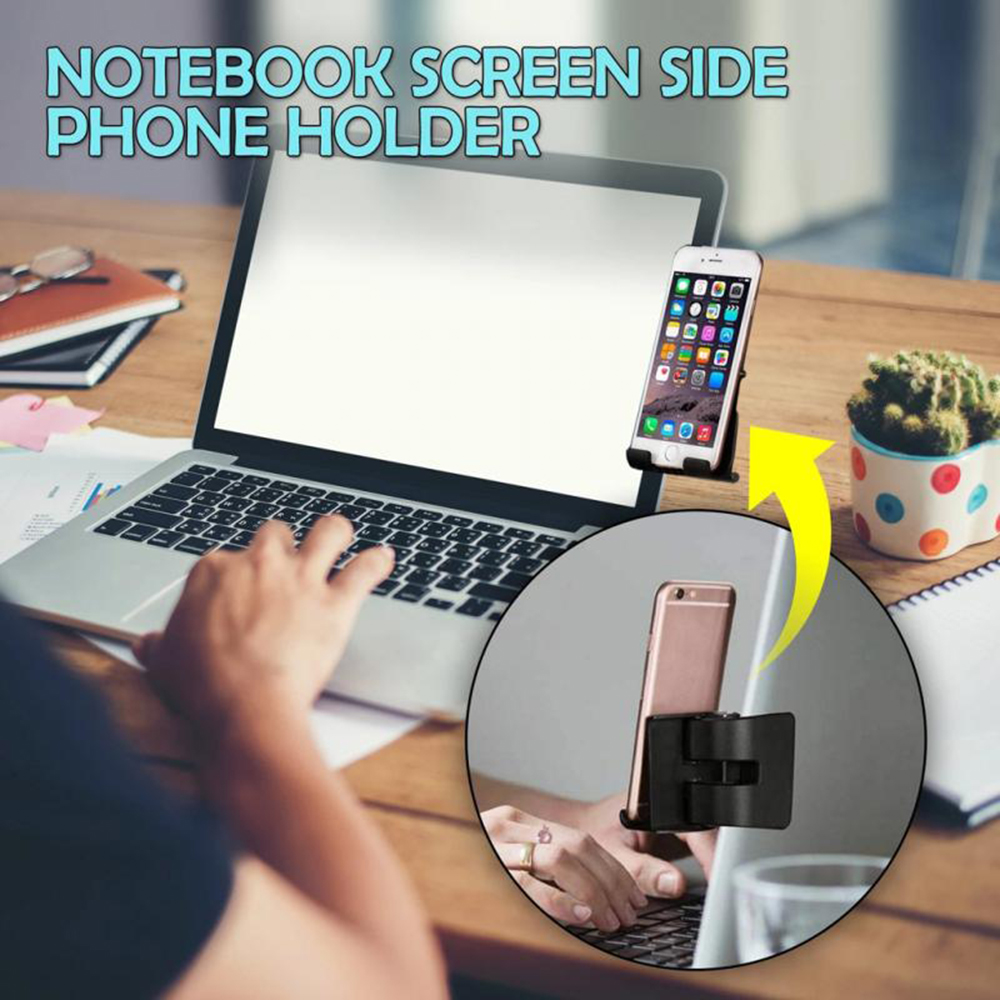 Laptop Screen Side Phone Holder Screen Support Holder Tablet Bracket Clip