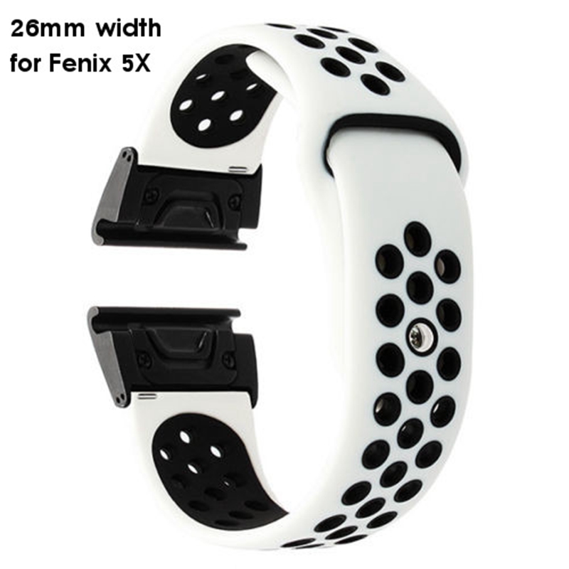 Bakeey Quick Release Genuine Luxury Silica gel Watch Band For Smart Watch Garmin fenix 5/fenix 5X 18