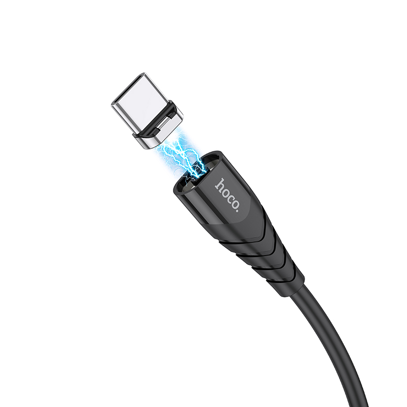 HOCO X63 Magnetic 3A Type-C Micro USB Fast Charging Detachable Data Cable for Samsung Galaxy S21 Note S20 ultra Huawei Mate40 P50 OnePlus 9 Pro