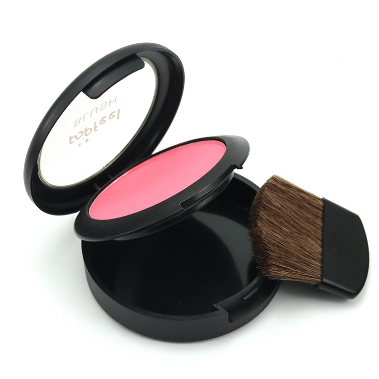 POPFEEL 3 in 1 Blusher Blush Powder Brush Mirror Face Makeup Comestic Kit 6 Colors