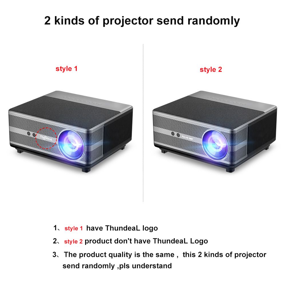 ThundeaL TD98 Full HD 1080P Projector Android 5G-WIFI 1+8GB Wireless Mirroring 4K 12000Lumens Auto Focus Up to 300Inch Screen 4K Cinema Movie Home Theater EU Plug