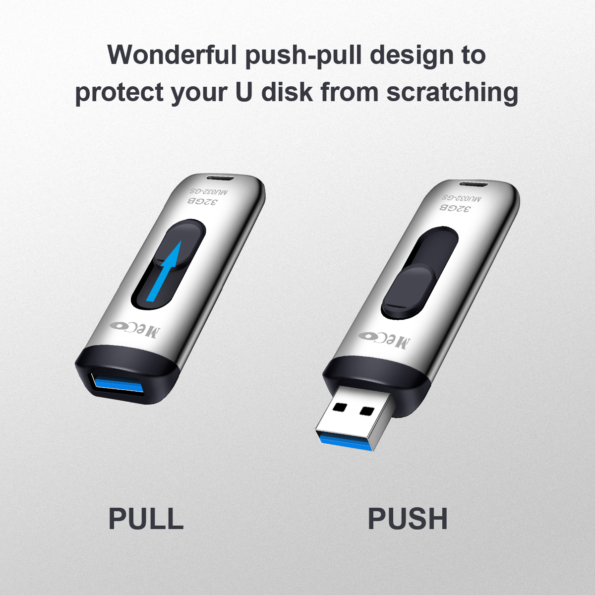 MECO USB 3.0 32GB 64GB Memory Stick USB Stick Flash Drive Thumb Drive with Key Ring Pen Drive 8