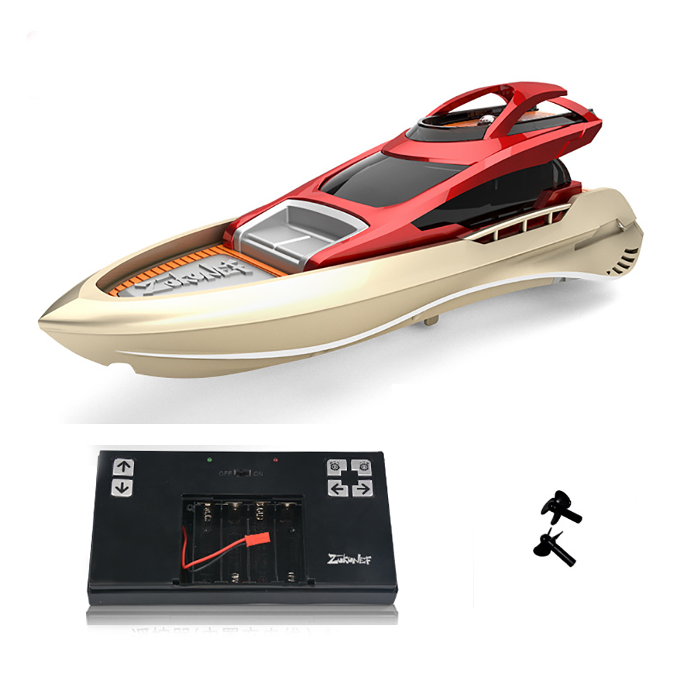 QT888-4 RC Boat 2.4Ghz 15km/h High-Speed Remote Control Racing Ship Water Speed Boat Children Model Toy