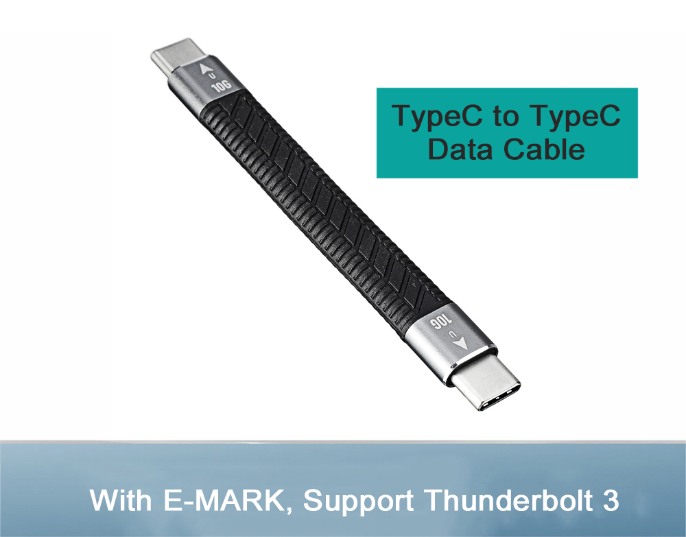 JEYI TypeC to TypeC Data Cable FPC Data Line ThunderBolt 3 40G 20G 10G Connector 90mm 150mm F150 F90
