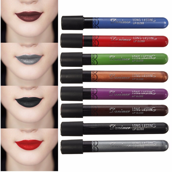 8 Colors Halloween Long Lasting Matte Velvet Lipstick Waterproof Lip Gloss Vampire Style