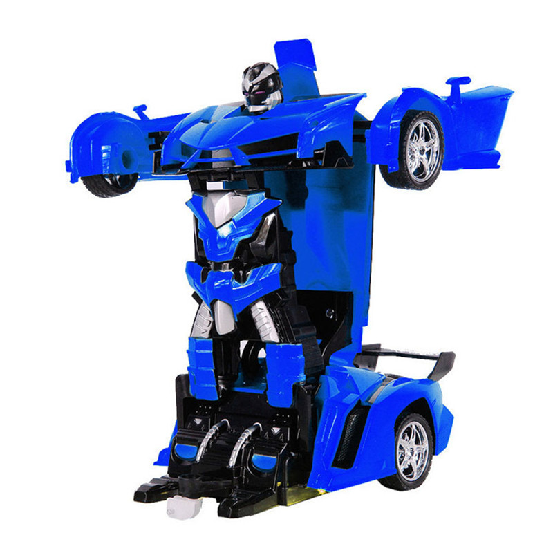 2 In 1 Rc Car Sports Wireless Transformation Robot Models Deformation Fighting Toys - Photo: 6