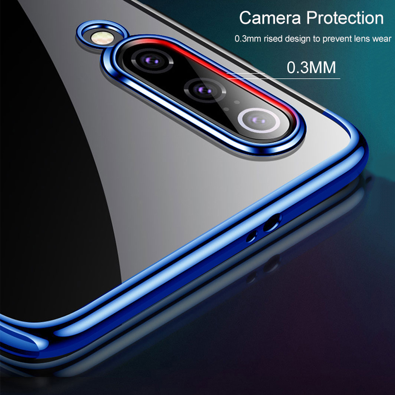 Bakeey Plating Transparent Shockproof Soft TPU Back Cover Protective Case for Xiaomi Mi 9 SE Non-original