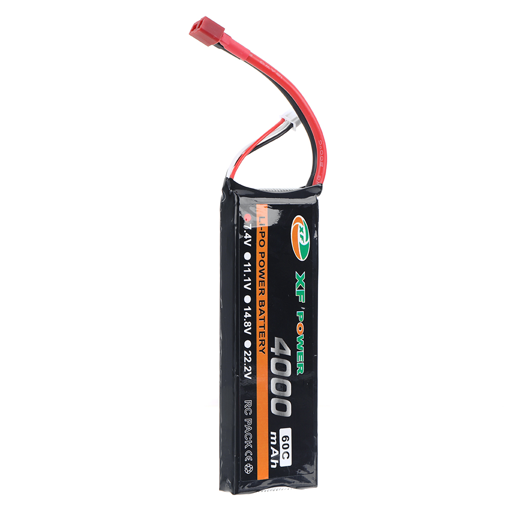 XF POWER 7.4V 4000mAh 60C 2S LiPo Battery T Deans Plug for RC Drone
