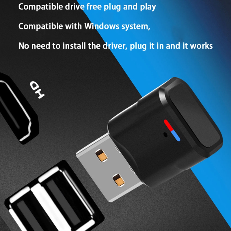 bluetooth 5.3 USB Adapter Free-driver Transceiver 3Mbps High-speed Transmission for PS4/5 Switch Game Console Support Calls