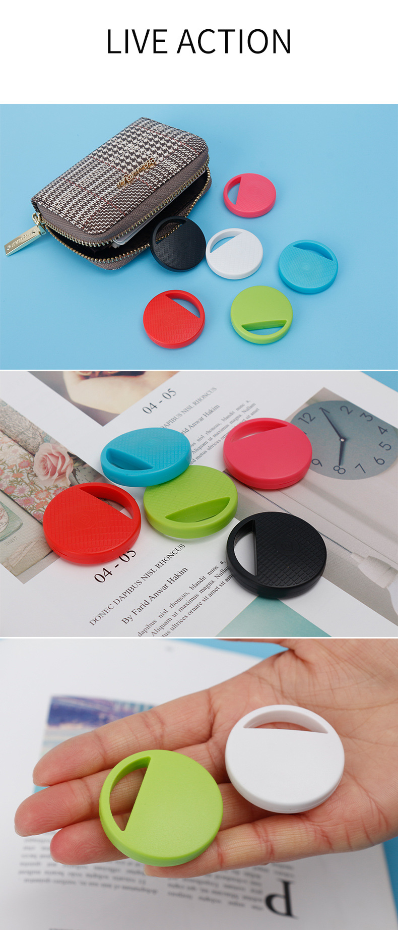 Bakeey F8 1/2PCS Two-Way Search Anti-Lost Alarm Smart Tag Wireless bluetooth Tracker Child Wallet Key Finder Locator