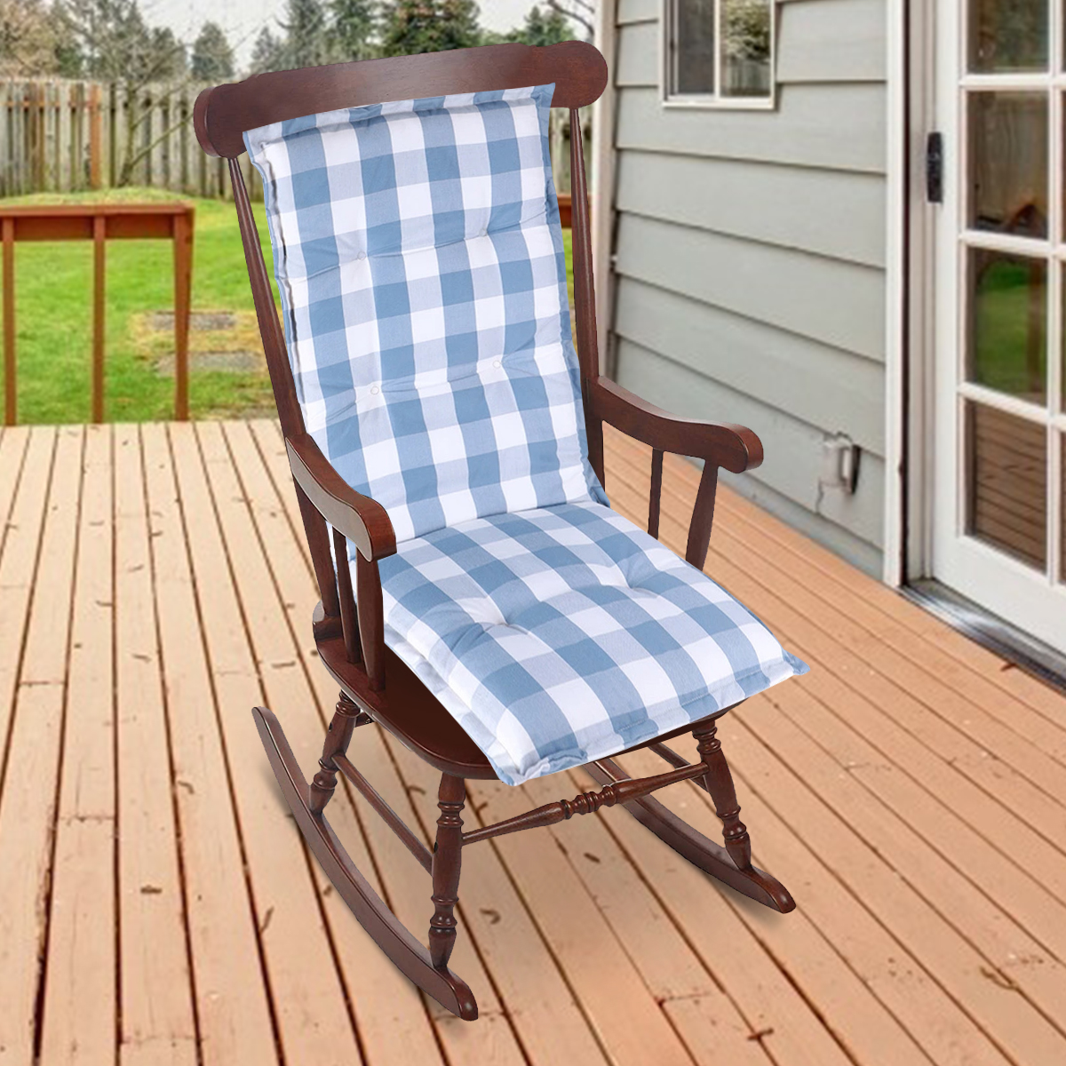 Deck Chair Cushion Pad Lounge Chaise Padding Outdoor Indoor Recliner Mat