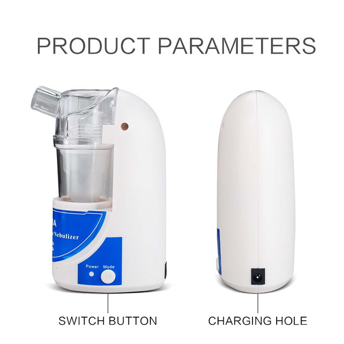 Portable Atomizer Handheld Nebulizer Humidifier Respirator Steam Inhaler For Adult & Child