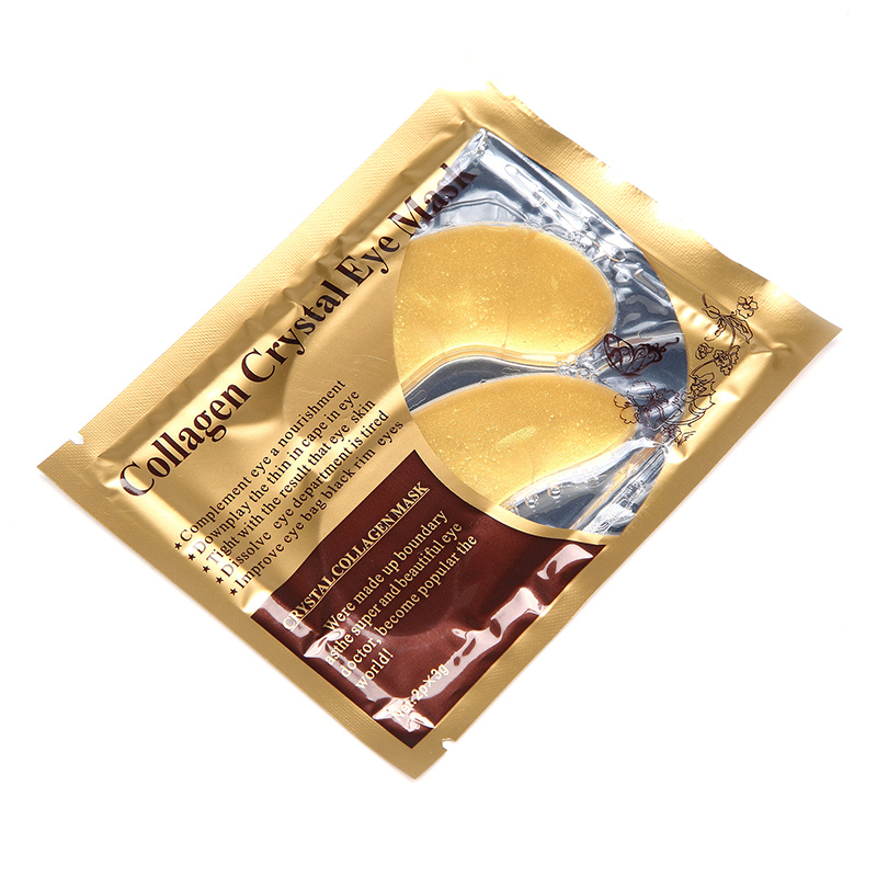 1 Pair 24K Gold Crystal Collagen Eye Mask Dark Circle Eye Bags Patches