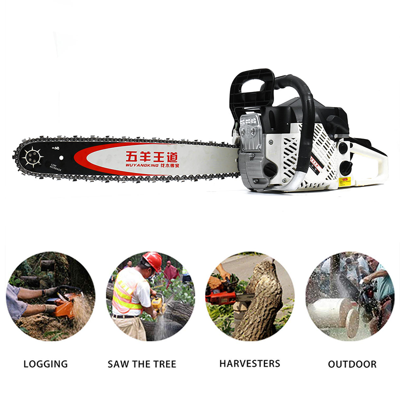 75cc 20 Inch Gasoline Chainsaw Electric Chain Saw Wood Work Saws Tool-less Chain Tensioner