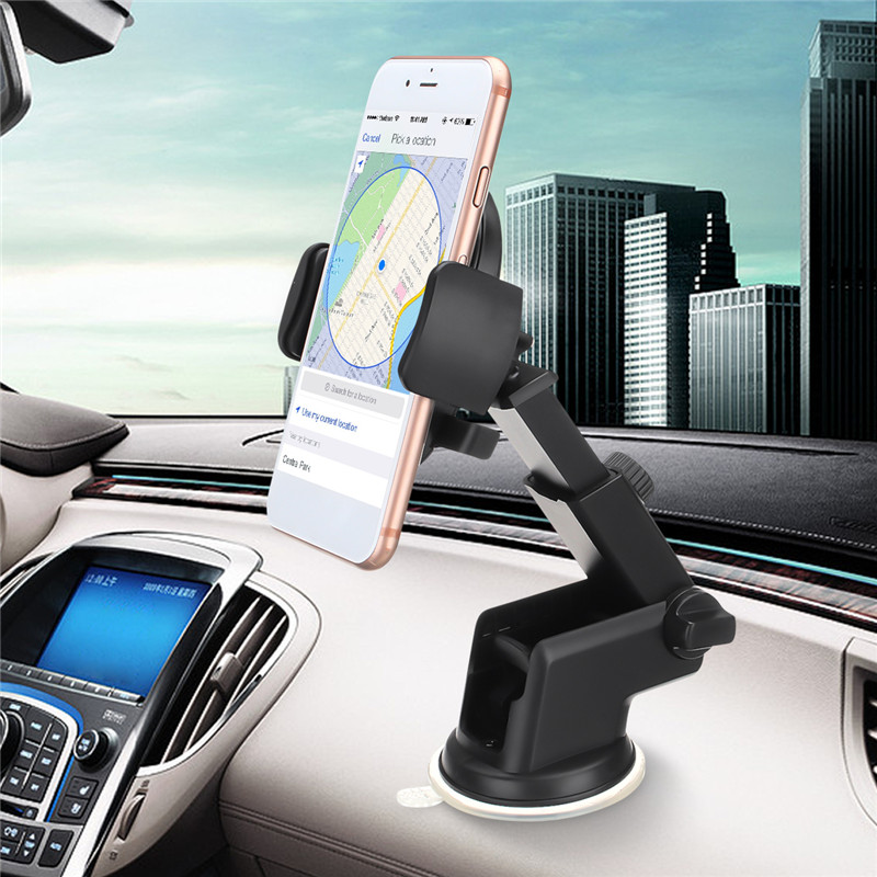 

Universal Stretchable Arm 360 Degree Rotation Suction Cup Car Dashboard Holder for Mobile Phone