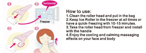 Ice Cool Derma Skin Roller Anti-aging Tool for Face Body Serum Massage Anti Wrinkles Iced Wheel 