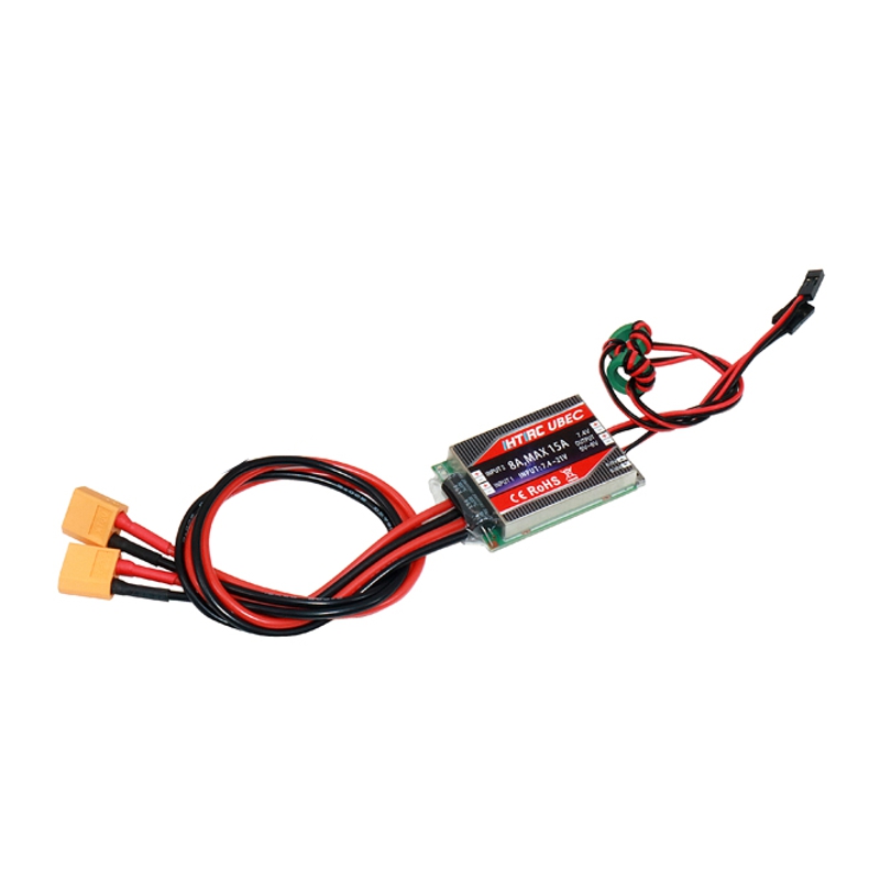 Htirc SBEC UBEC 8A DIDO Brushless ESC Dual Input Dual Output 2S 3S 4S 5S for RC Racing Drone Airplane Aircraft - Photo: 2