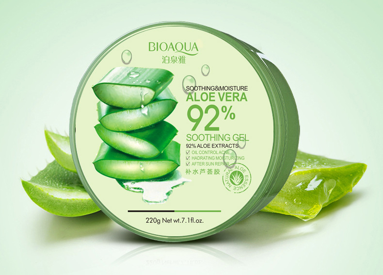 BIOAOUA Natural Aloe Vera Gel Hydrating Moisturizer 220g