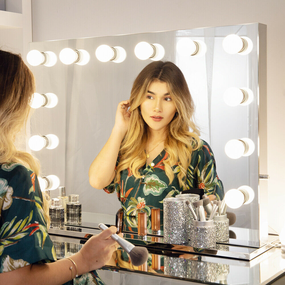 Hollywood Maquiagem Espelho Com Luz LED Bulbos Vanity Beauty Camarim