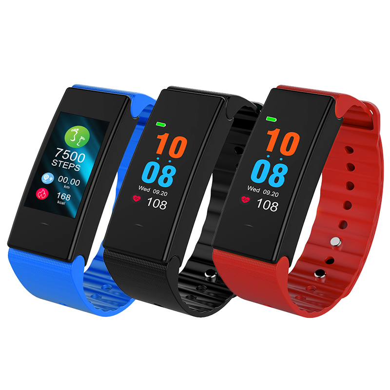 

T2 Plus 0,96 дюймов Colorful OLED Bluetooth 4.0 Сердце Оценить кровяное давление Smart Wristband
