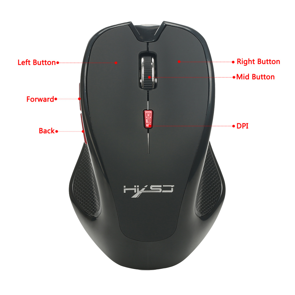HXSJ T21 Wireless Bluetooth 3.0 Mouse 6 Button 4 Adjustable DPI Up To  2400dpi Gaming Mice | Alexnld.com