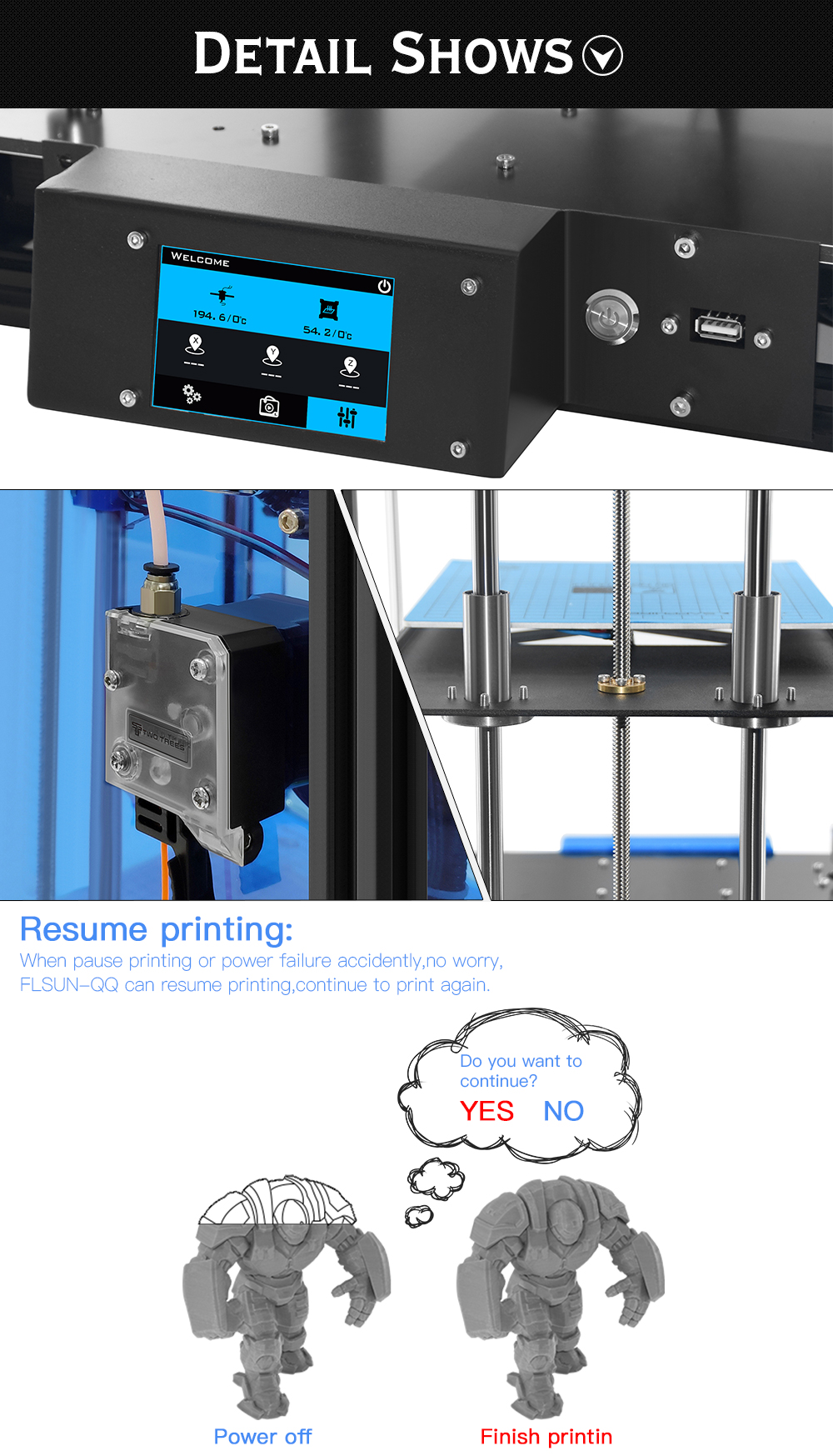 Two Trees® SAPPHIRE-S Corexy Structure Aluminium DIY 3D Printer 220*220*200mm Printing Size With Lerdge-X Mainboard/Power Resume/Off-line Print/3.5 in 15