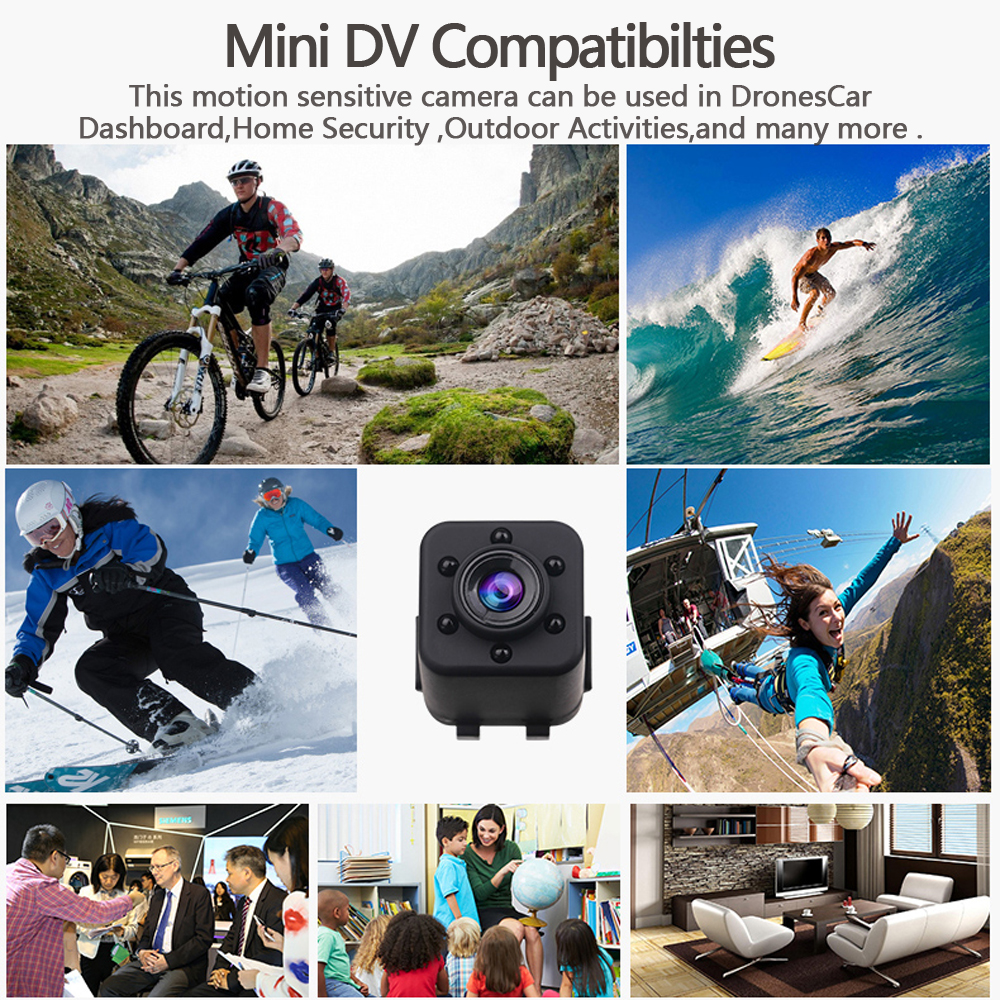 2018 SQ18 HD 1080P Mini Camera Night Vision Mini Camcorder Sport Outdoor Portable 10