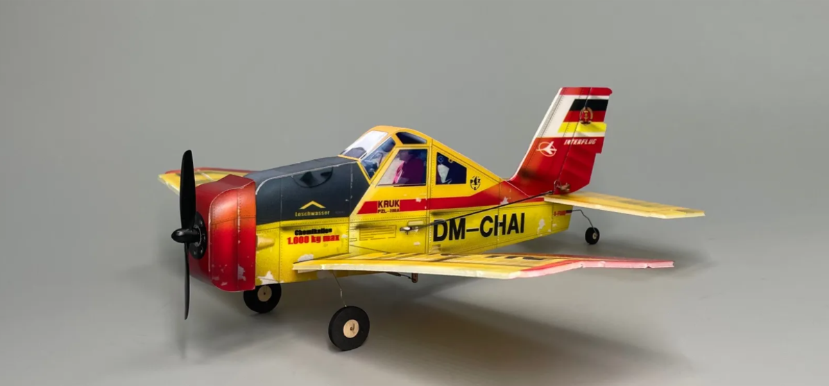 MinimumRC PZL-106 Q-Series 320mm Wingspan KT Foam Mini RC Airplane KIT+Motor