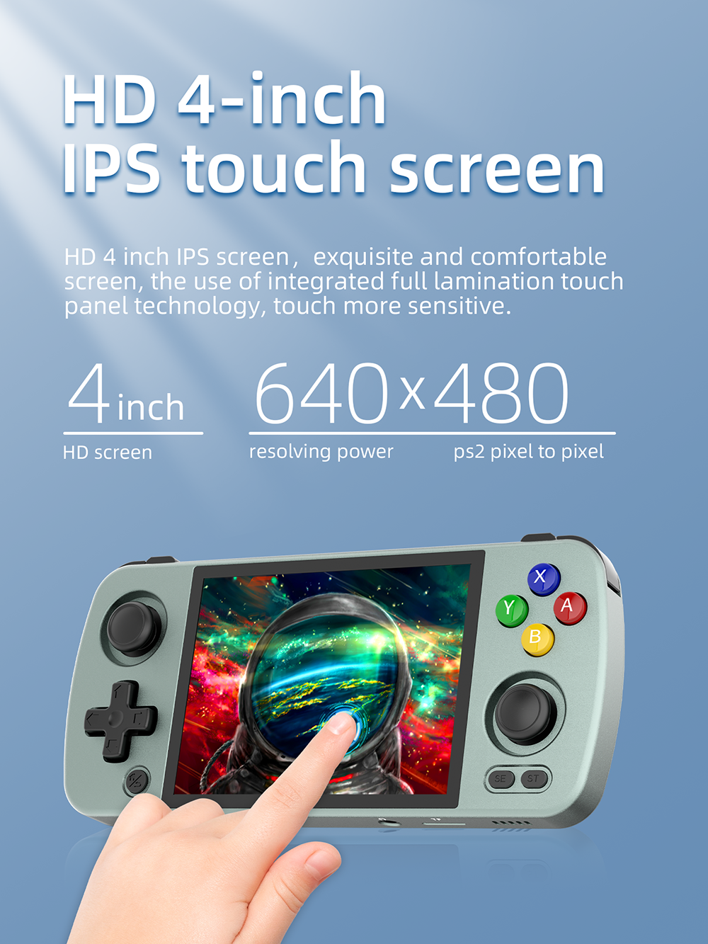 ANBERNIC RG405M 256GB 4000+ Games Handheld Game Console 4 inch IPS Touch Screen T618 CNC Aluminum Alloy Portable Retro Player Android 12 Support OTA Update