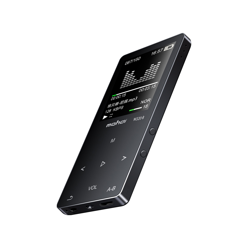 Mahdi m320 bluetooth alto-falante embutido 1.8 polegada mp3 player de música suporte de gravação e-book tf fm