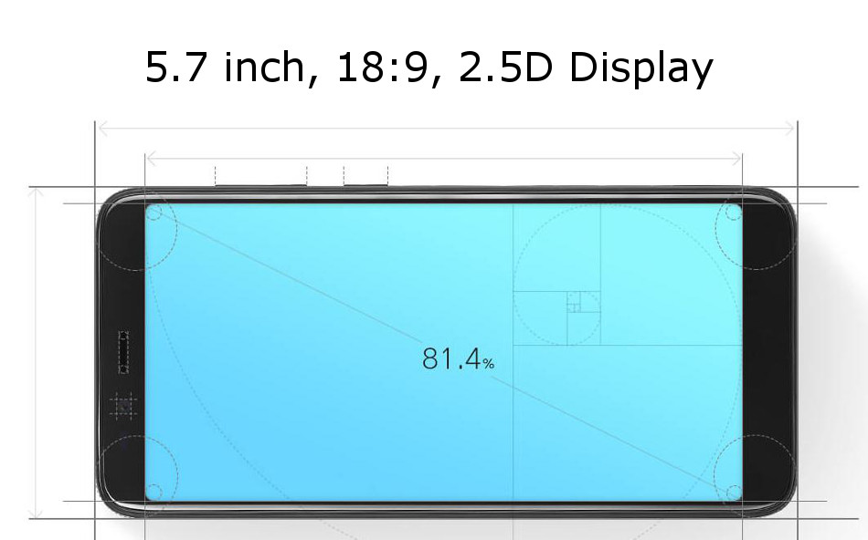 Lenovo K320t 5.7 inch Fingerprint 2GB RAM 16GB ROM SC9850K Quad core 1.3Ghz 4G Smartphone