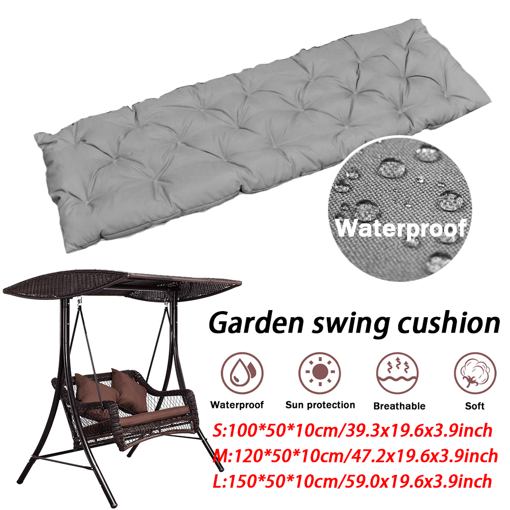 Multi-color Garden Bench Seat Cushion Backrest Waterproof Outdoor Terrace Seat Pad Tatami Long Cushion