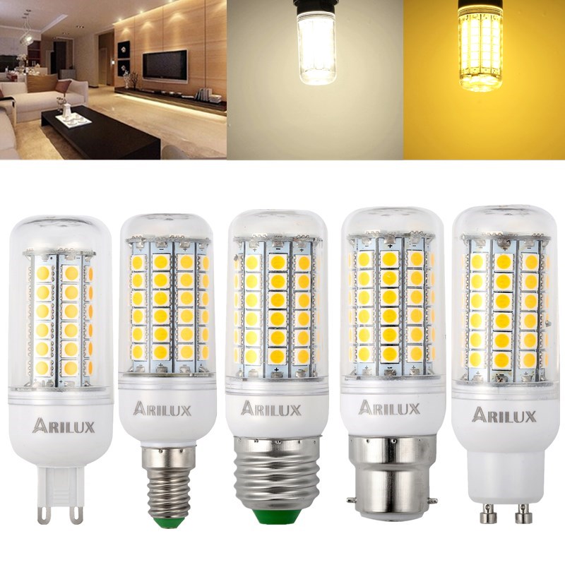 

ARILUX® E27 E14 B22 GU10 G9 3W 4W 5W SMD5050 LED Кукурузная лампа для домашнего украшения AC220V