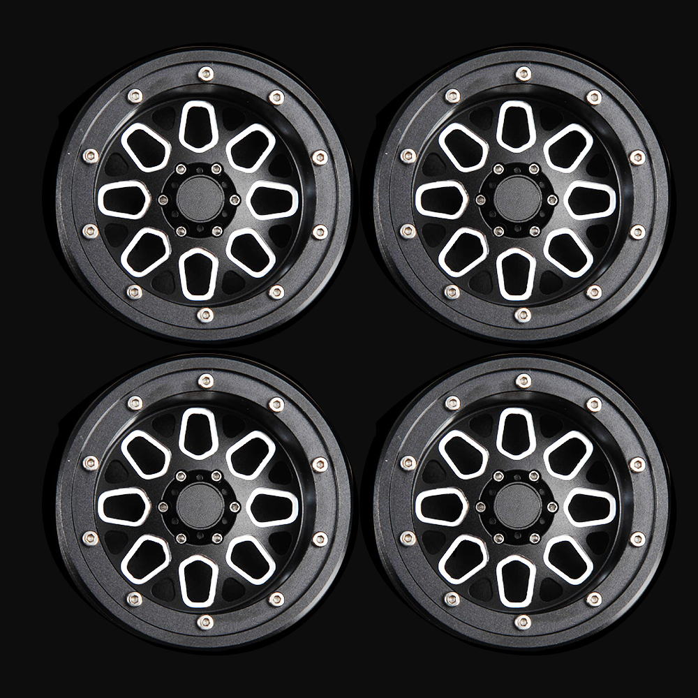 4PCS Per Set 1/10 1/8 2.2 Inch D1RC Rock Crawler Alloy Metal RC Car Wheel Hub For SCX10 TRX4 - Photo: 2