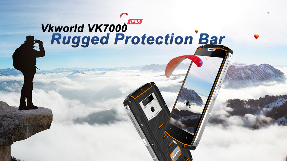 Vkworld VK7000 5.2 Inch Android 8.0 IP68 Wireless Charge 4GB RAM 64GB ROM MTK6750T 4G Smartphone