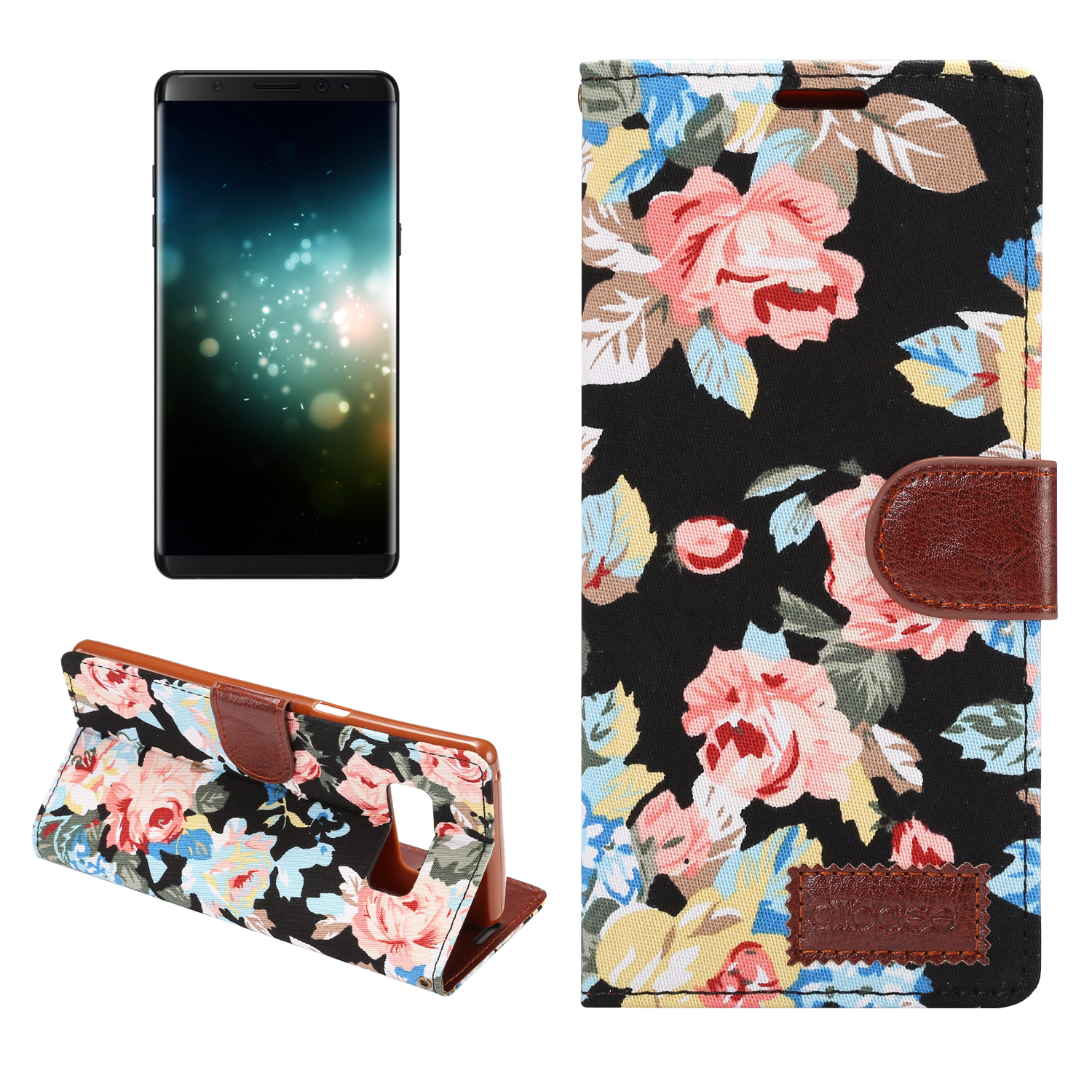 

Bakeey Flower Cloth Card Slot Flip Protective Case for Samsung Galaxy Note 8/S8/S9 Plus/S7/S7 Edge