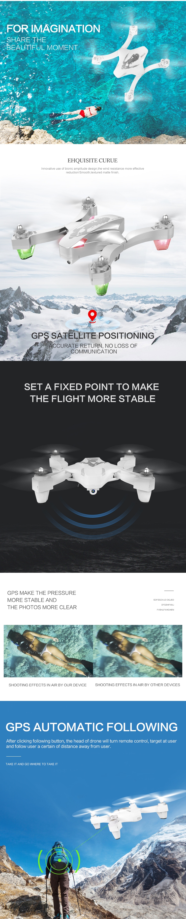 VISUO XS811 GPS 5G WiFi FPV with 720P Camera 14mins Flight Time Foldable RC Drone Quadcopter RTF - Photo: 2