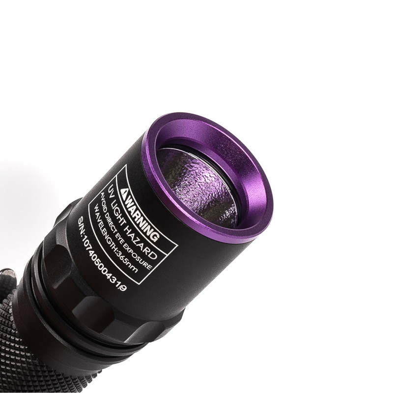 Weltool M2 Professional LED Flashlight UV 365nm UV 18650 Ultra Violet Detection Light
