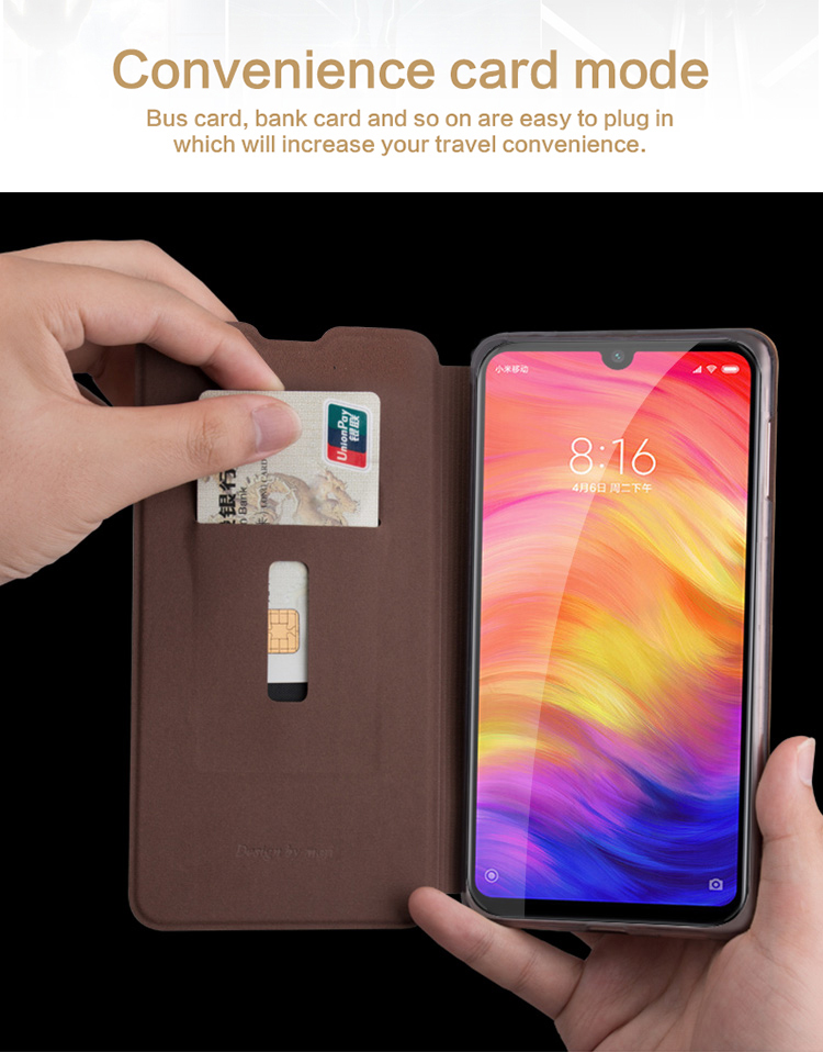 MOFI Shockproof PU Leather Flip Card Slot With Stand Full Body Protective Case For Xiaomi Mi9 / Xiaomi Mi 9 Transparent Edition