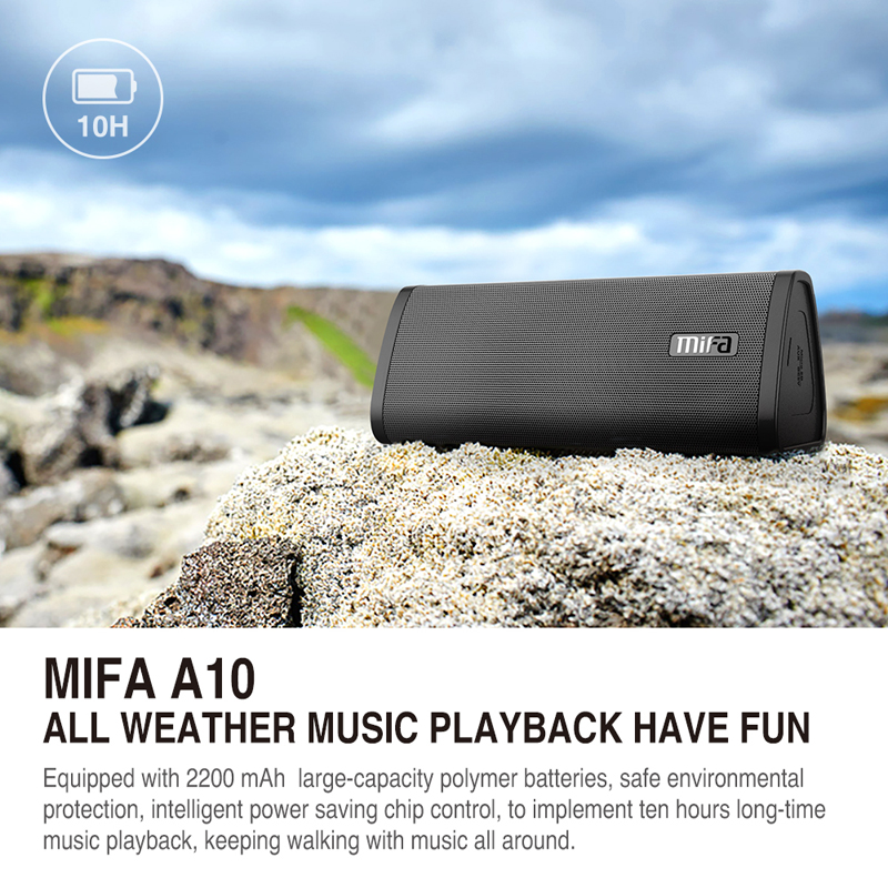 MIFA A10 Bluetooth 4.2 IPX5 Waterproof Bass Speaker Supports TF Card Audio Input 33