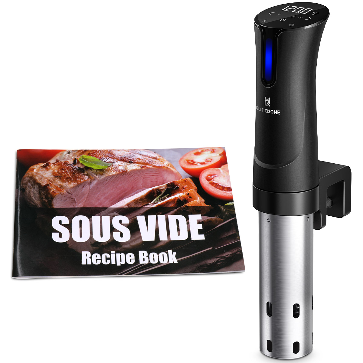 BlitzHome SV2209 1100W Sous Vide Cooker APP Control Thermal Immersion Circulator Machine with Digital LED Display Time and Temperature Control
