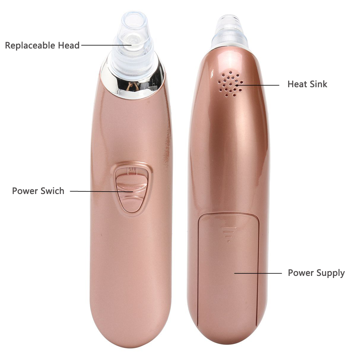 Electric Facial Vacuum Blackhead Acne Remover Nose Pore Deep Cleanser Tools Lifting Firming Skin
