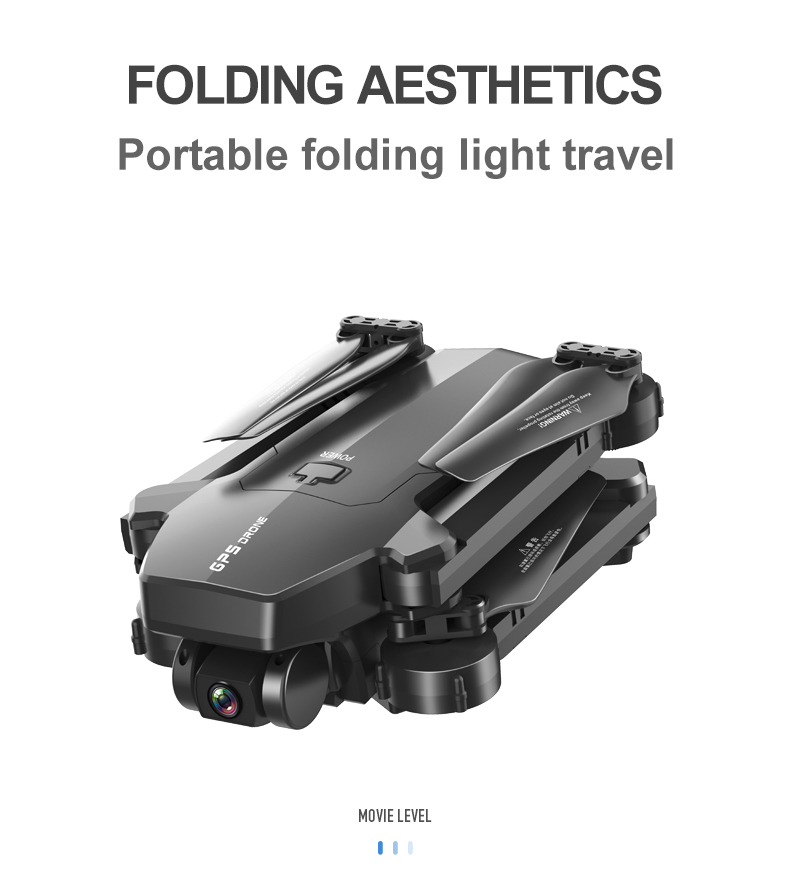 1906 5G WIFI FPV GPS With 4K HD ESC Dual Camera Optical Flow Visual Positioning Foldable RC Drone Quadopter RTF - Photo: 6