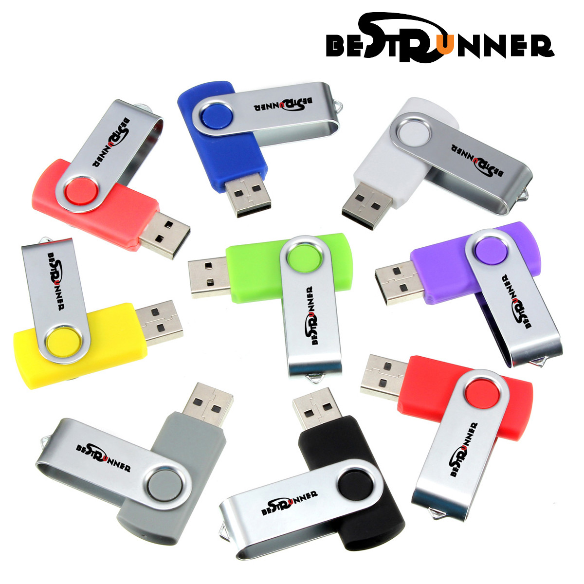 Bestrunner 8GB Foldable USB 2.0 Flash Drive Thumbstick Pen Drive Memory U Disk 22