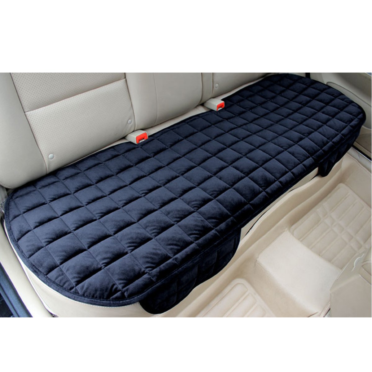 Universal Square Wistiti Sponge Rear Back Row Car Seat Cover Protector Mat Auto Chair Cushion 