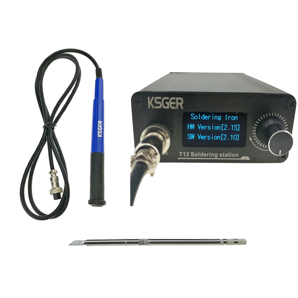 KSGER V2.1S T12 Digital Temperature Controller Soldering Station Electric Soldering Iron Tips T12-K + 9501 Handle 13