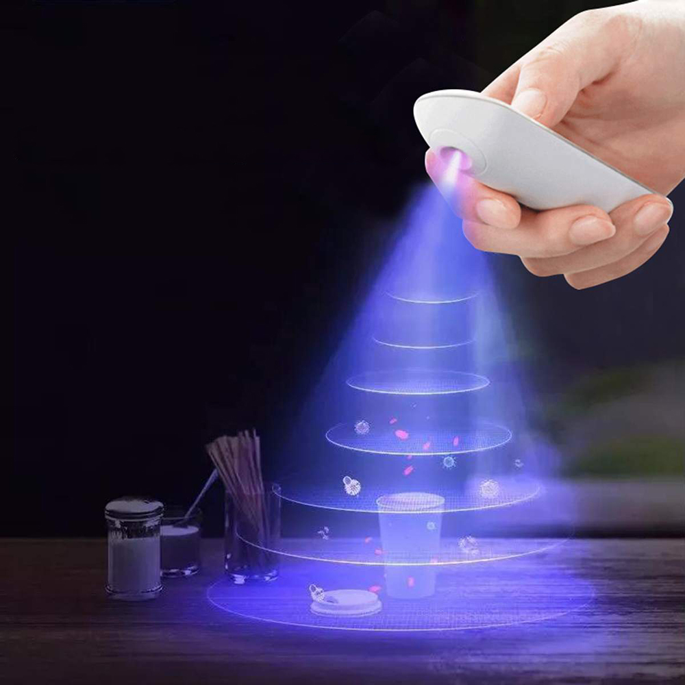 Household Portable Ultraviolet Light Phone Sterilizer USB Charging Toothbrush Mask Sterilizer Handheld Multifunction Germicidal UV Lamp