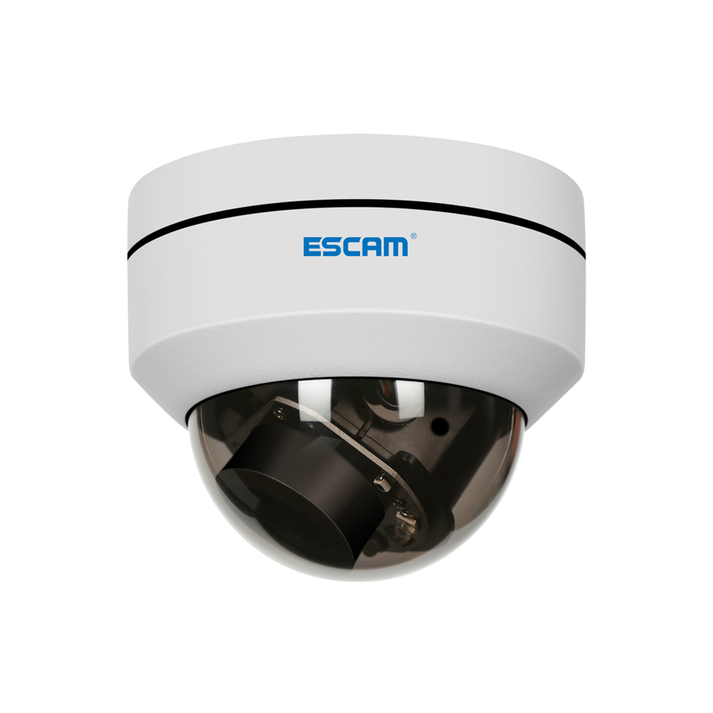 ESCAM PVR002 2MP 1080P PTZ 4X Zoom 2.8-12mm Lens Waterproof POE Dome IP H.265 Camera Support ONVIF IR distance 15m Private Cloud Protocol 25