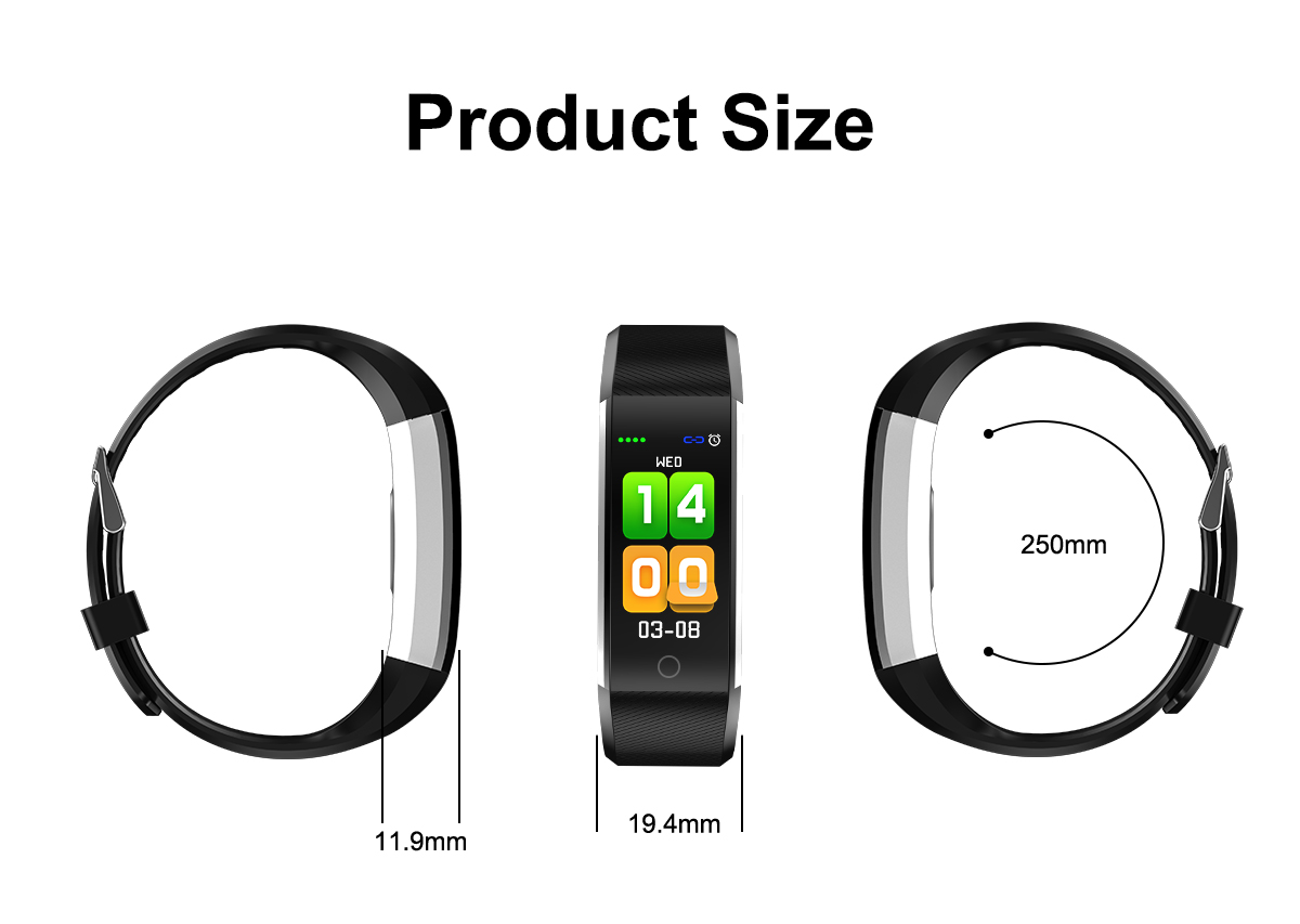 Bakeey ID115 PLUS 2 Color UI Display Smart Watch Blood Pressure Oxygen Monitor Sport Tracker Watch 75
